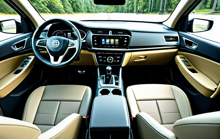 벤츠 E클래스 디젤과 가솔린 모델 차이 - **Prompt:** A family-friendly image depicting a modern gasoline sedan parked in a bustling city cent...