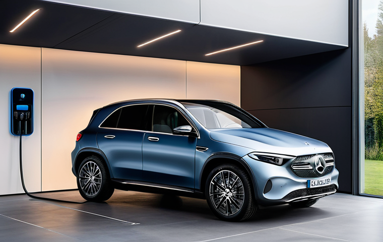 벤츠 EQA 전기차의 배터리 수명 - Prompt 1: Serene Home Charging**
