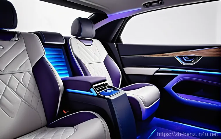 벤츠 S클래스의 고급 인테리어 - **Prompt 2: Immersive Sensory Luxury and Craftsmanship**
    "An opulent and tranquil car interior v...