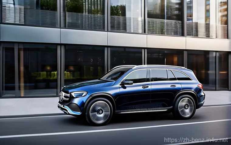 벤츠 EQB와 현대 아이오닉 5 비교 - **Prompt for Mercedes-Benz EQB: "Classic Luxury & Robust Versatility"**
    A sleek, modern Mercedes...