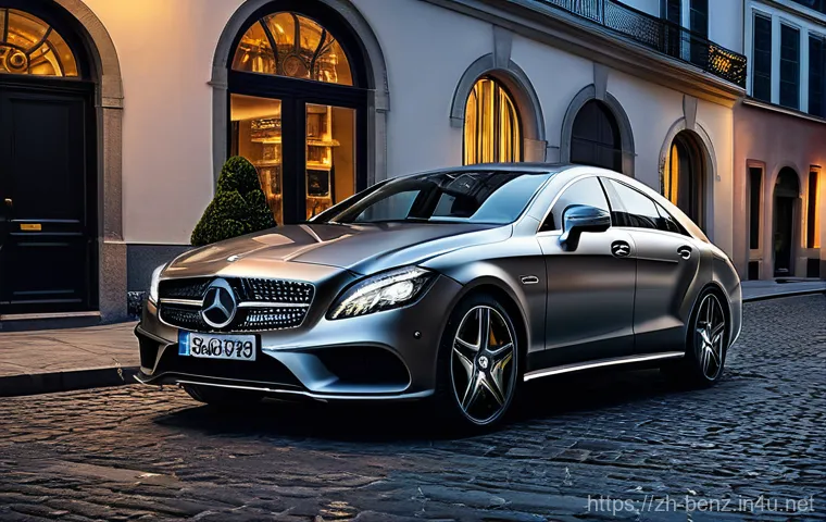 벤츠 CLS와 아우디 A7 비교 - Prompt 1: Mercedes-Benz CLS - Elegant Urban Presence**